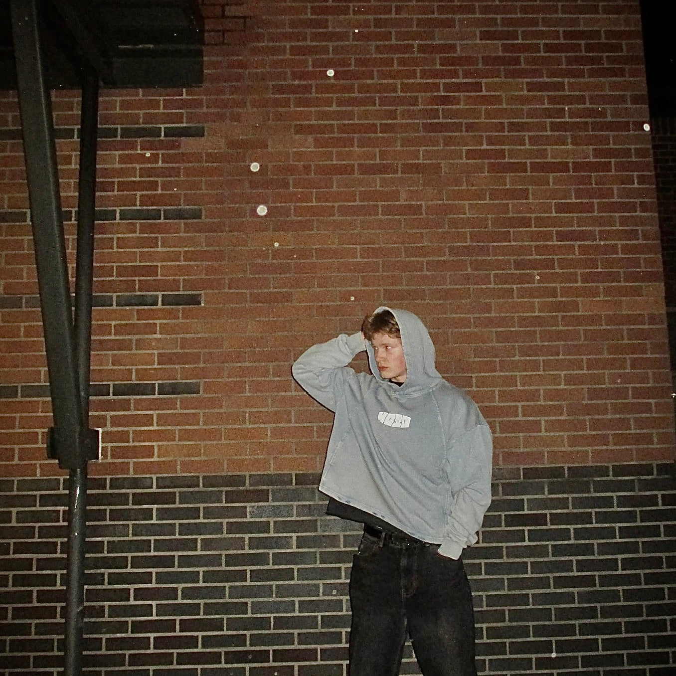 Distressed Boxy Hoodie